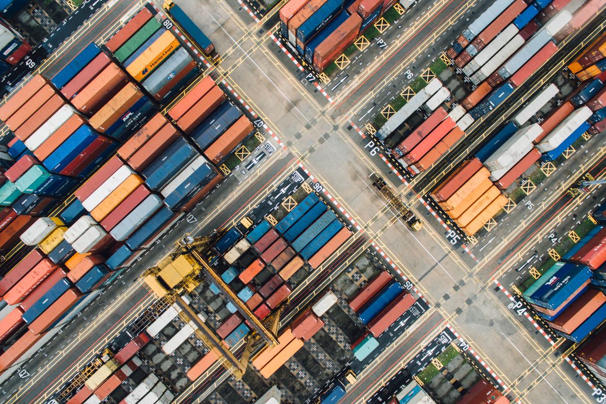Fachschaft Wirtschaft Container-Haffen von oben