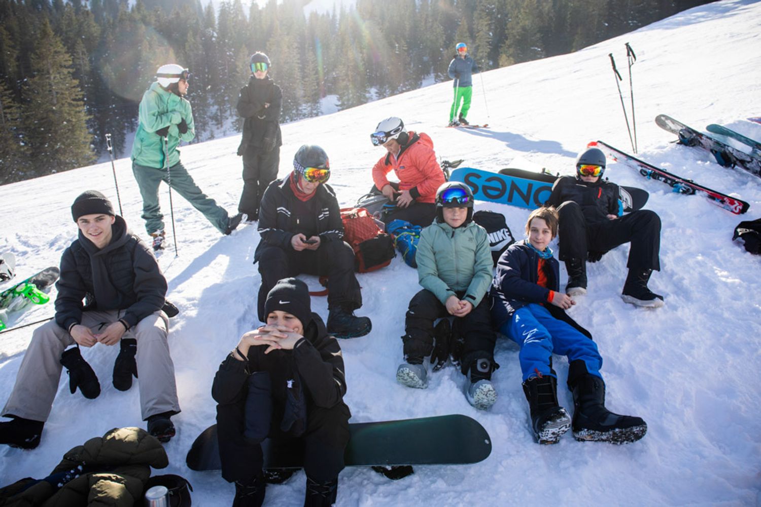 Snowboarden statt Schule